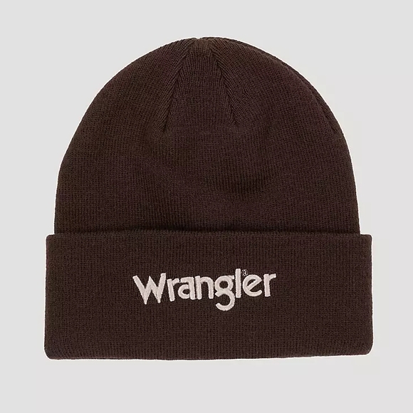 Wrangler Retro Brown and Patterned Beanie Set - Picture 5 of 5